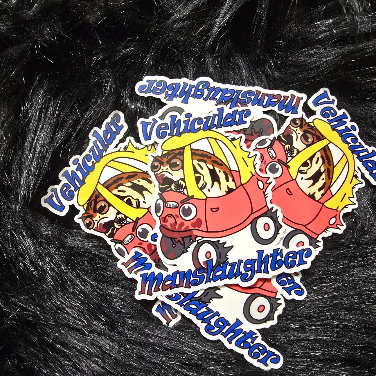 Vehicular Manslaughter Crime Frog Sticker
