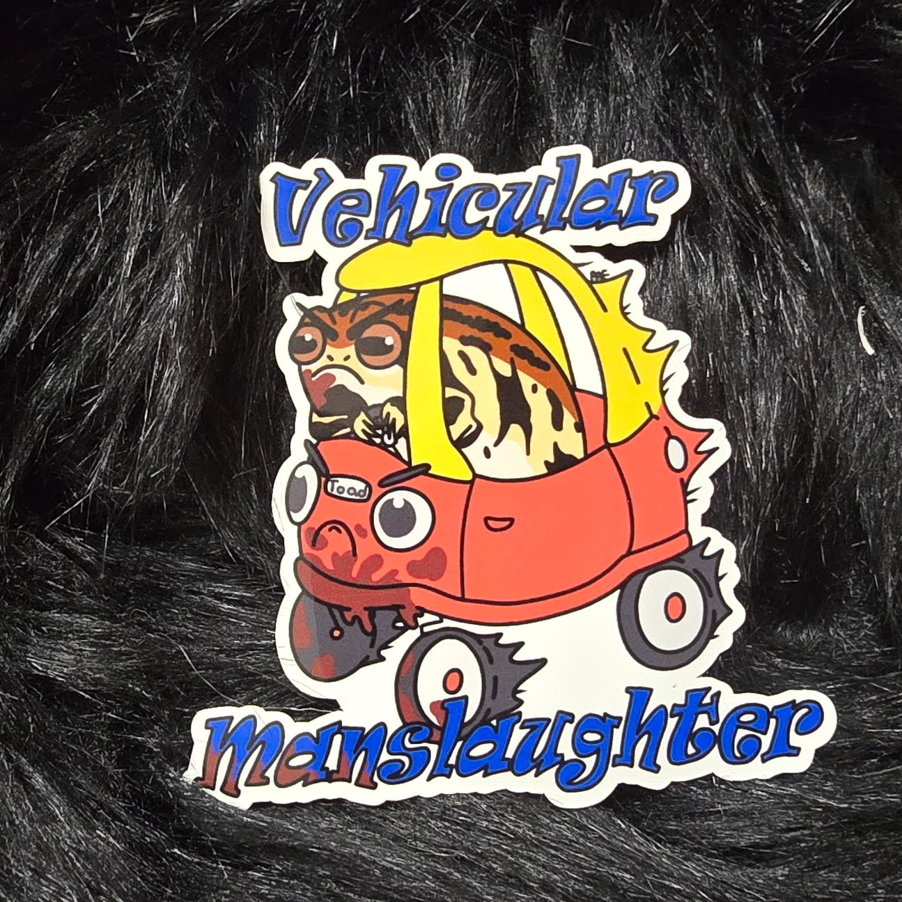 Vehicular Manslaughter Crime Frog Sticker