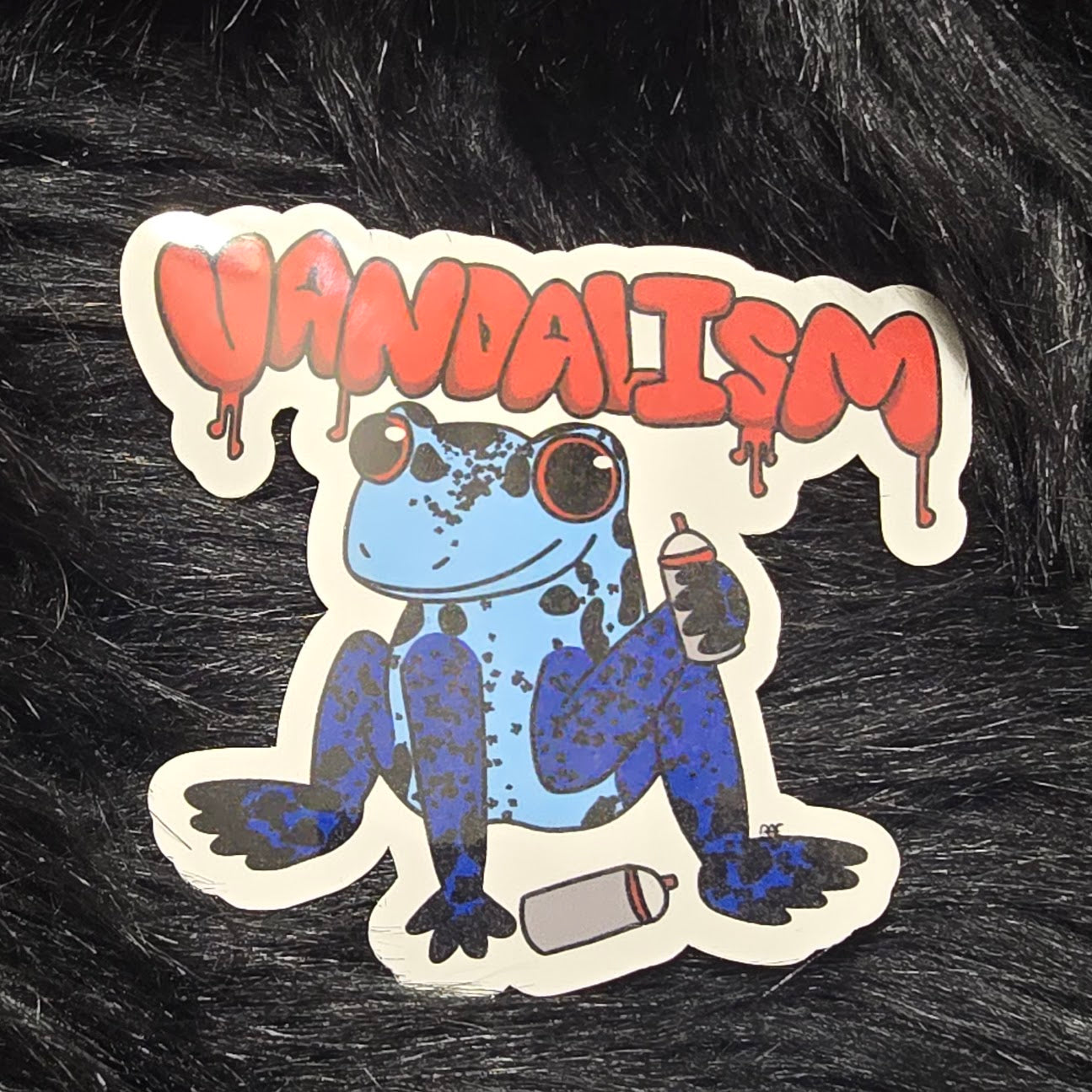 Vandalism Crime Frog Sticker