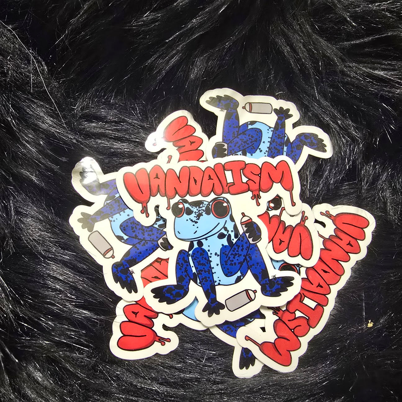 Vandalism Crime Frog Sticker