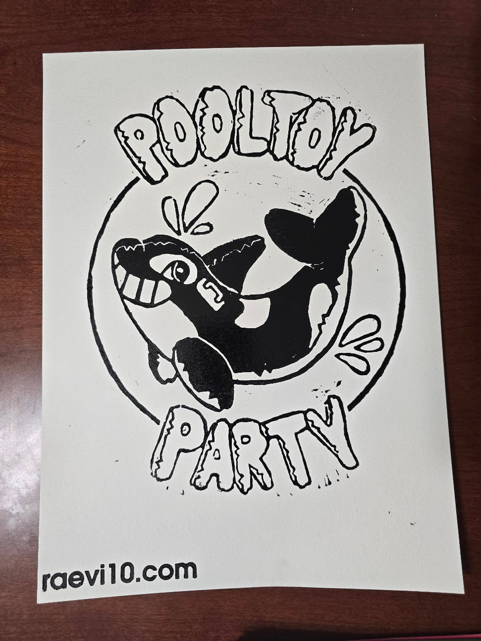 Pooltoy Party Block Print