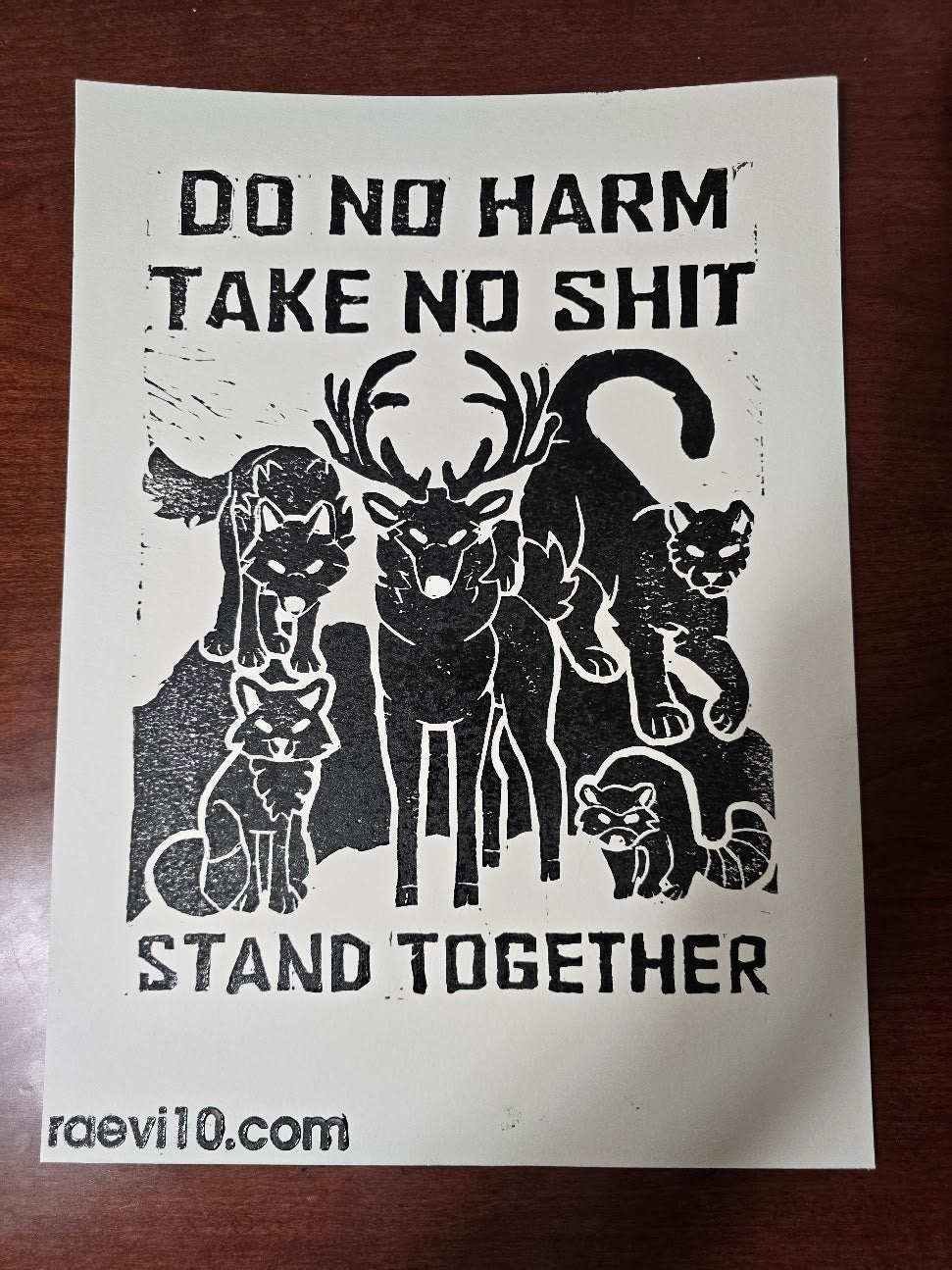Do No Harm Block Print
