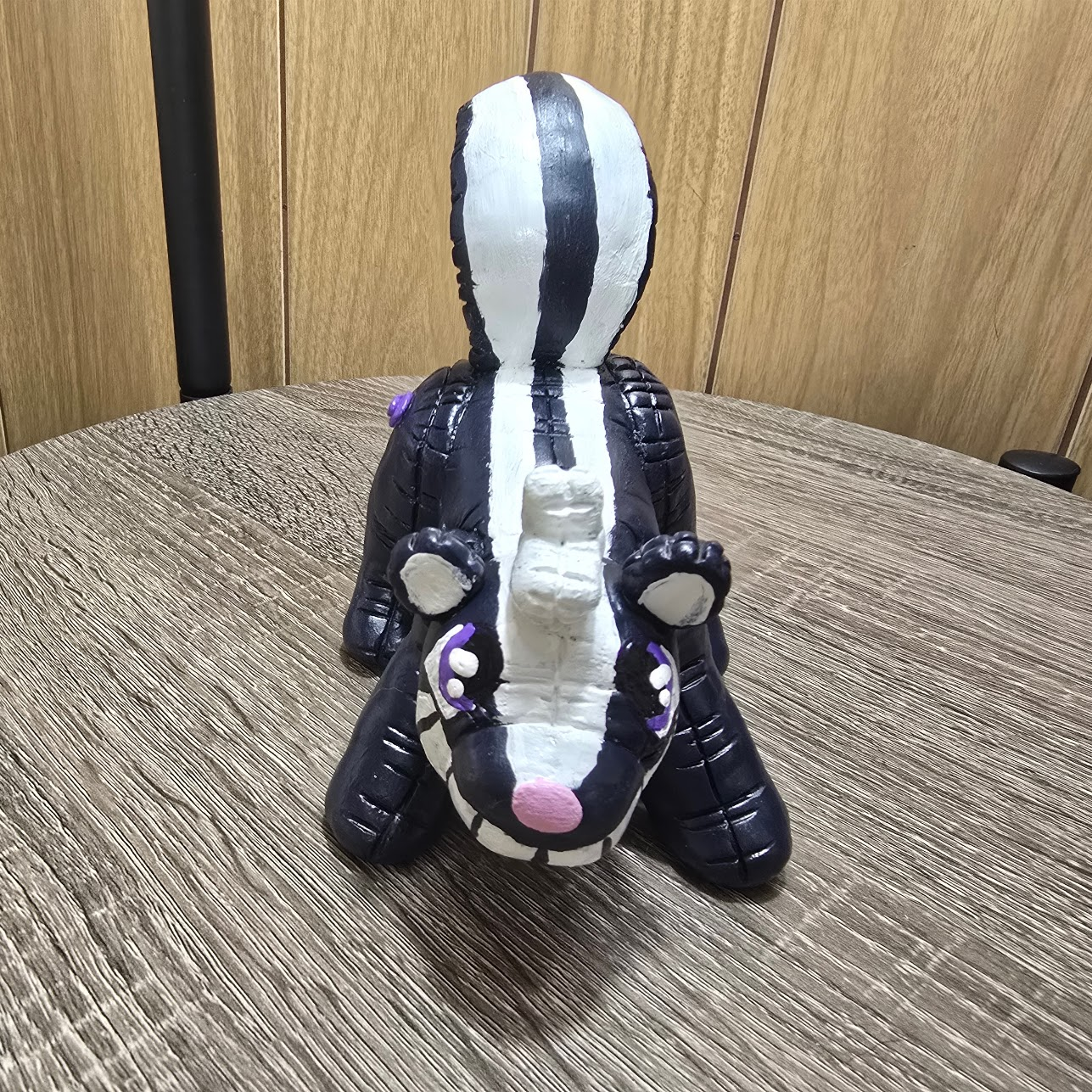 Pooltoy Skunk Sculpture