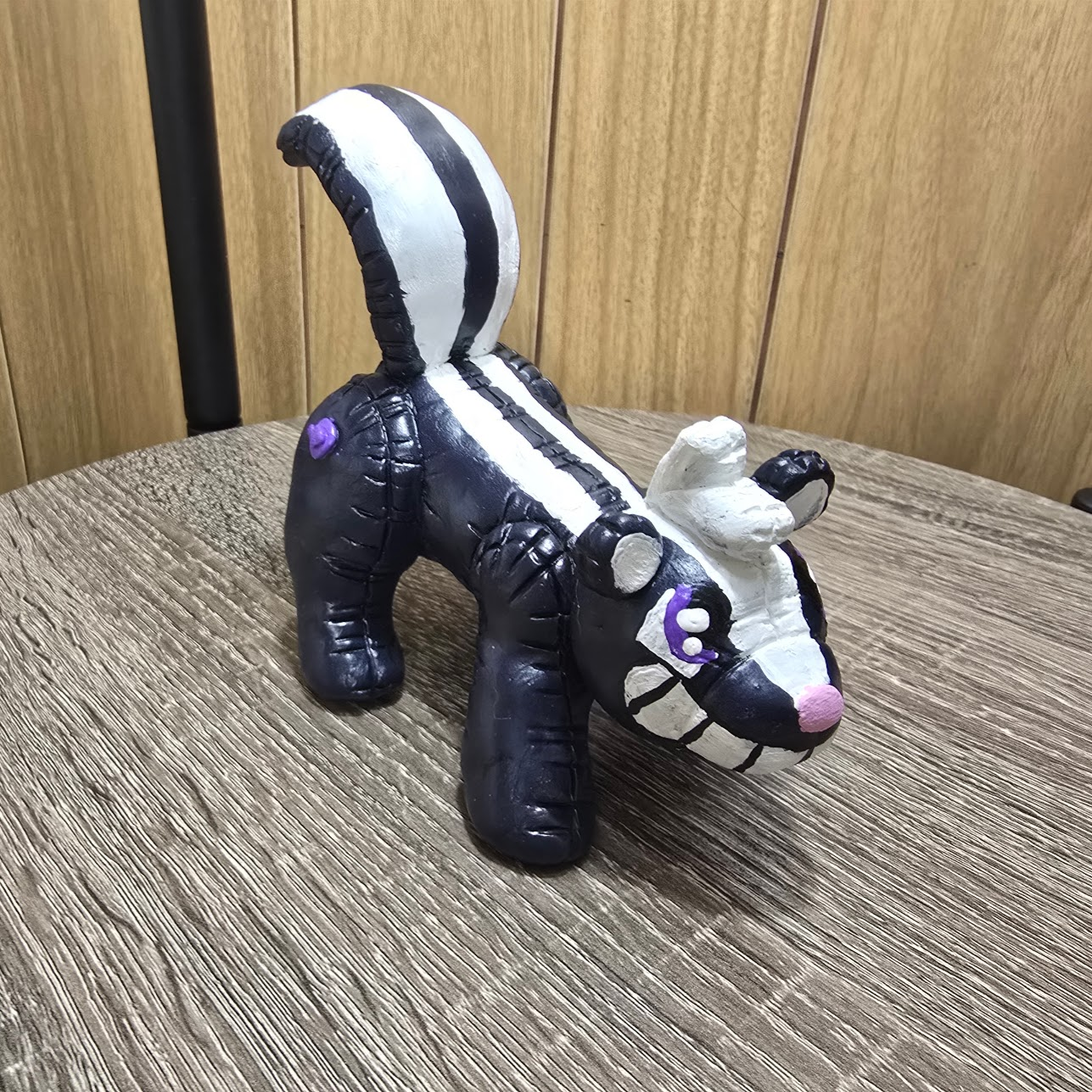 Pooltoy Skunk Sculpture