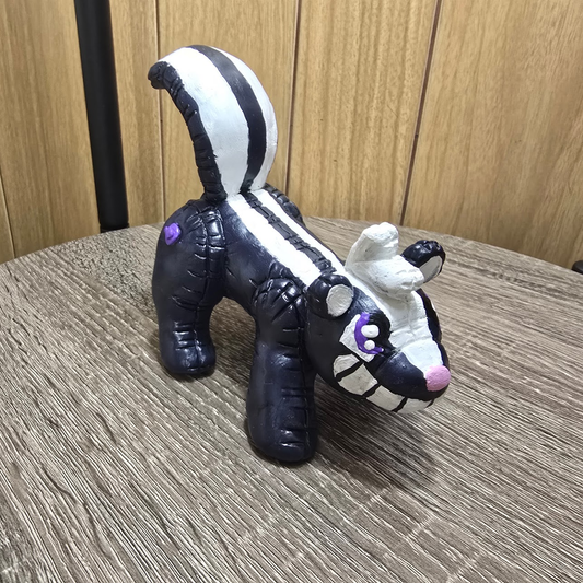 Pooltoy Skunk Sculpture