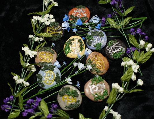 Clay Runes [worry stones]