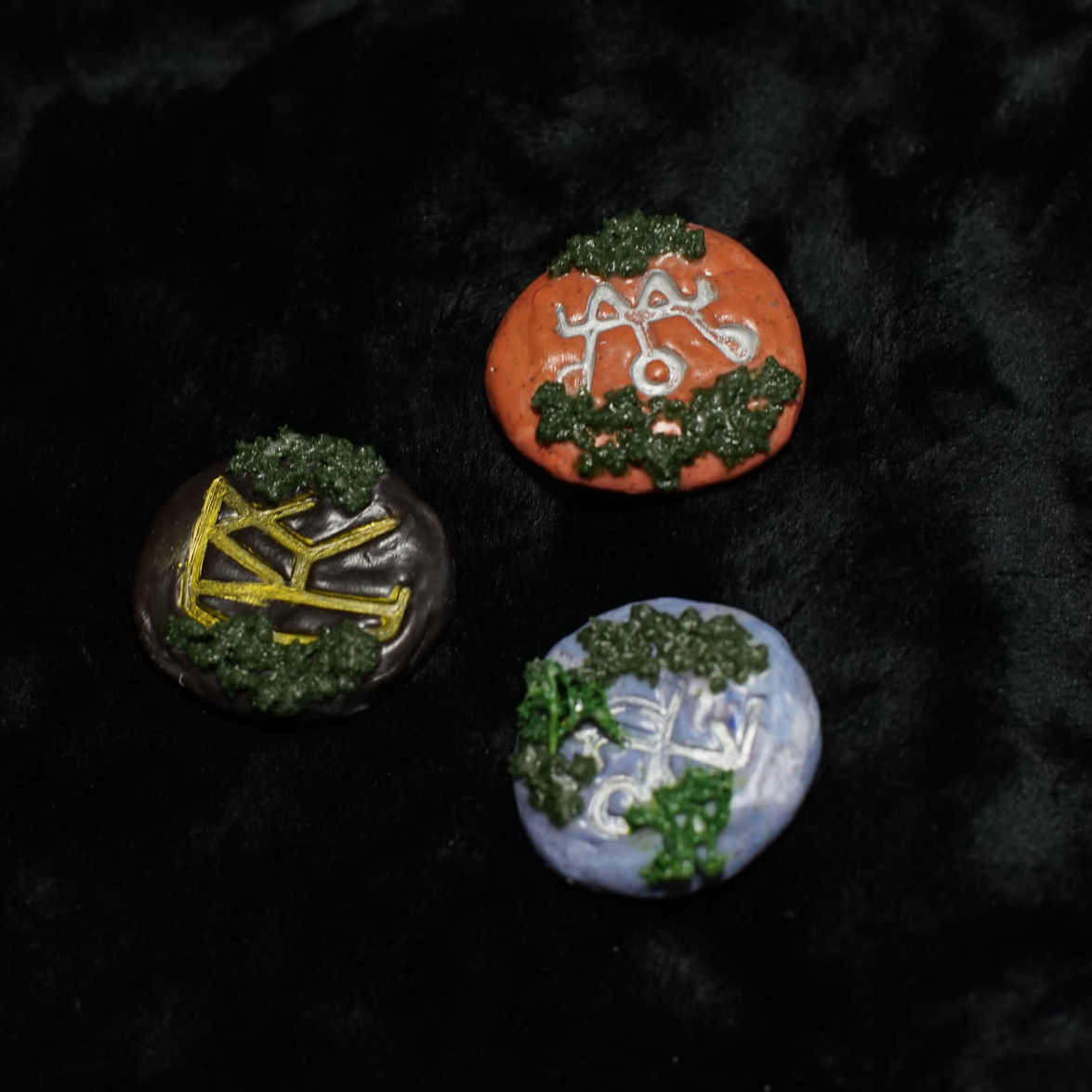 Clay Runes [worry stones]