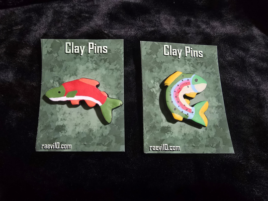 Clay Fish [Pin / Magnet]