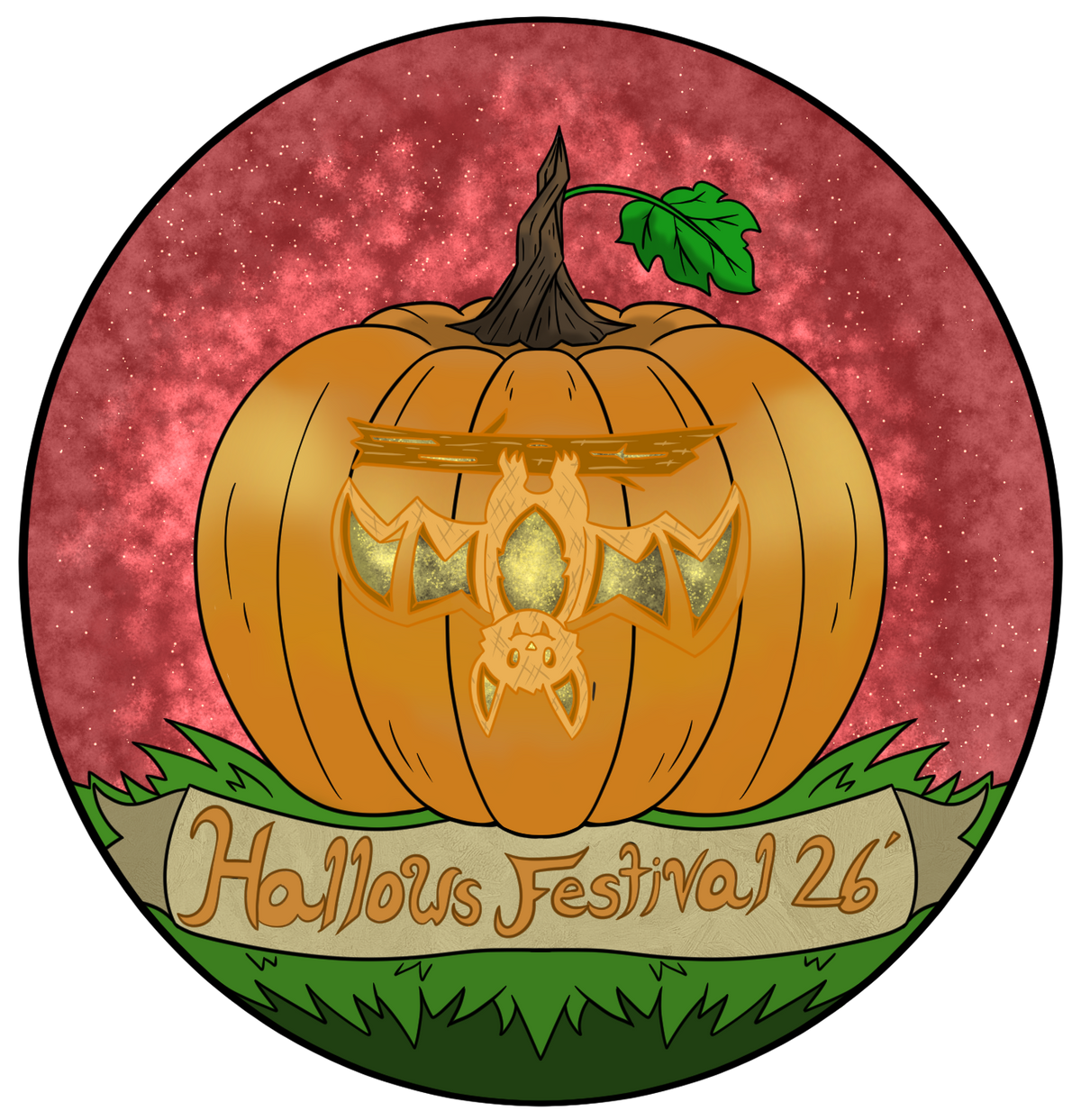 Hallows festival Pumpkins [Event Exclusive Sticker] [Artist: Bluecaprine]