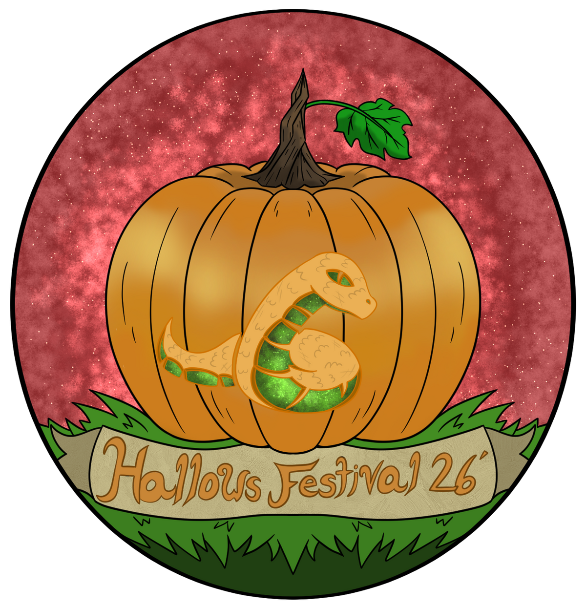 Hallows festival Pumpkins [Event Exclusive Sticker] [Artist: Bluecaprine]