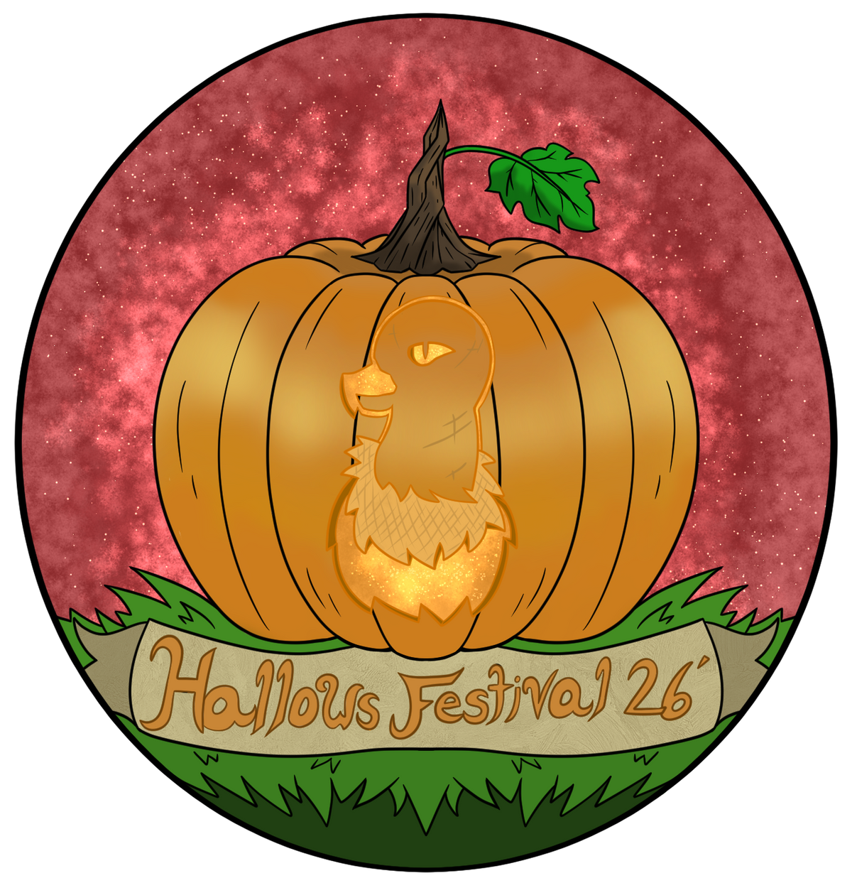 Hallows festival Pumpkins [Event Exclusive Sticker] [Artist: Bluecaprine]