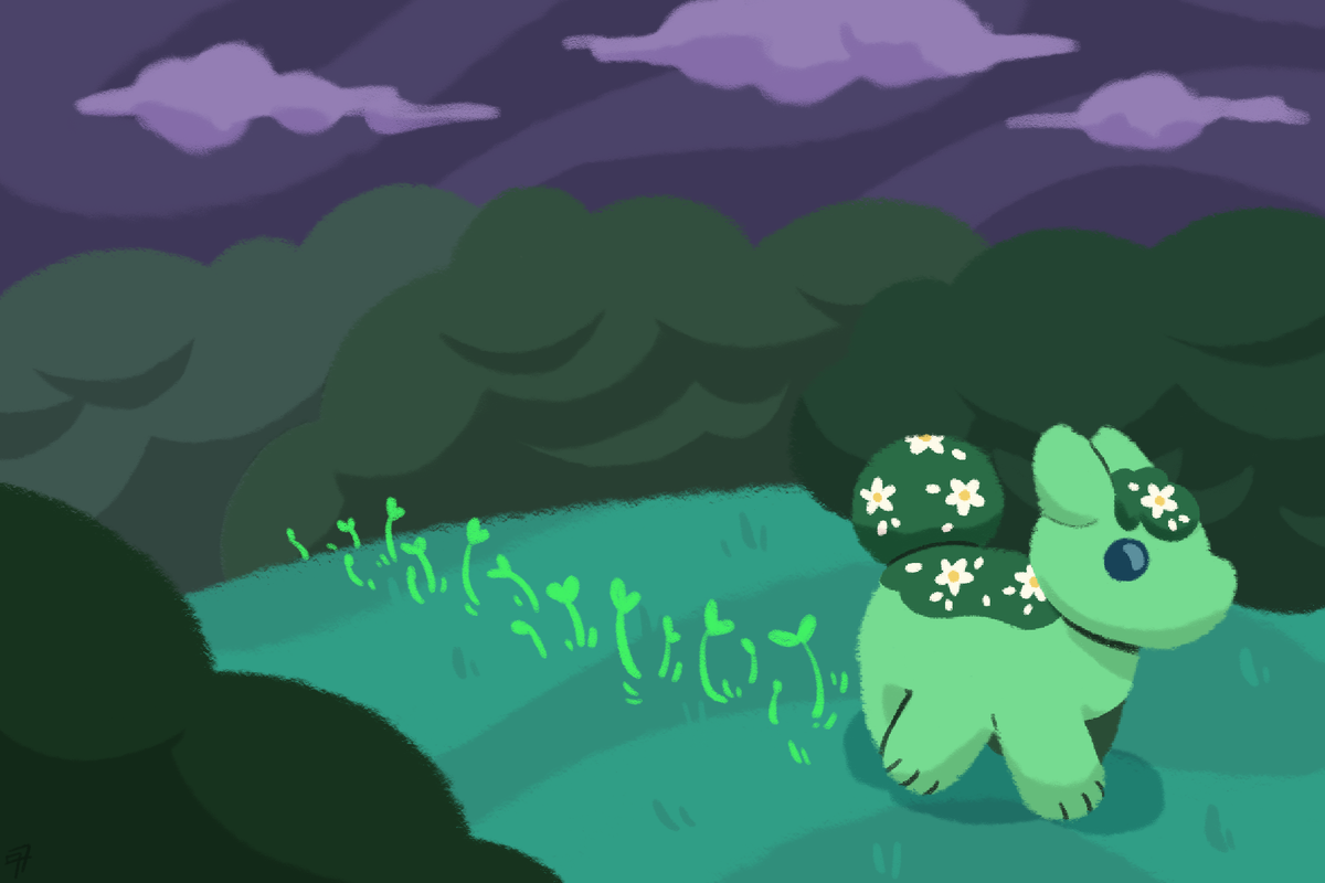 Mossling wander [Event Exclusive Print] [Artist: cinnomonchicken]
